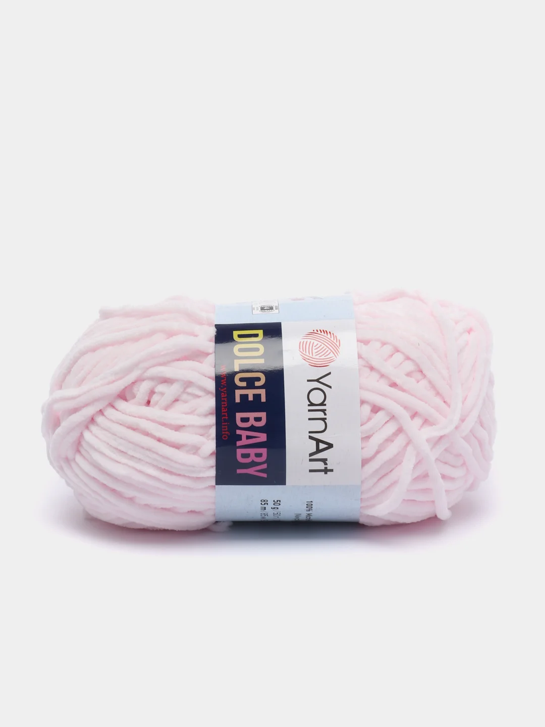 Розовый пряжа плюшевая YarnArt Dolce Baby, 50 г, 85 м