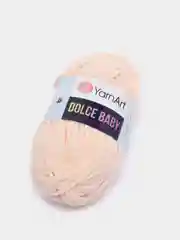 Пудровый пряжа плюшевая YarnArt Dolce Baby, 50 г, 85 м