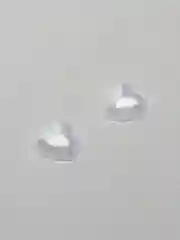Белый полубусины фигурные "Сердце"