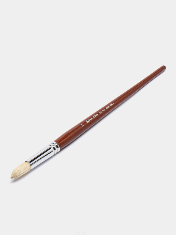 Кисть художественная профессиональная BRAUBERG ART "CLASSIC", щетина, круглая, №14, 200713