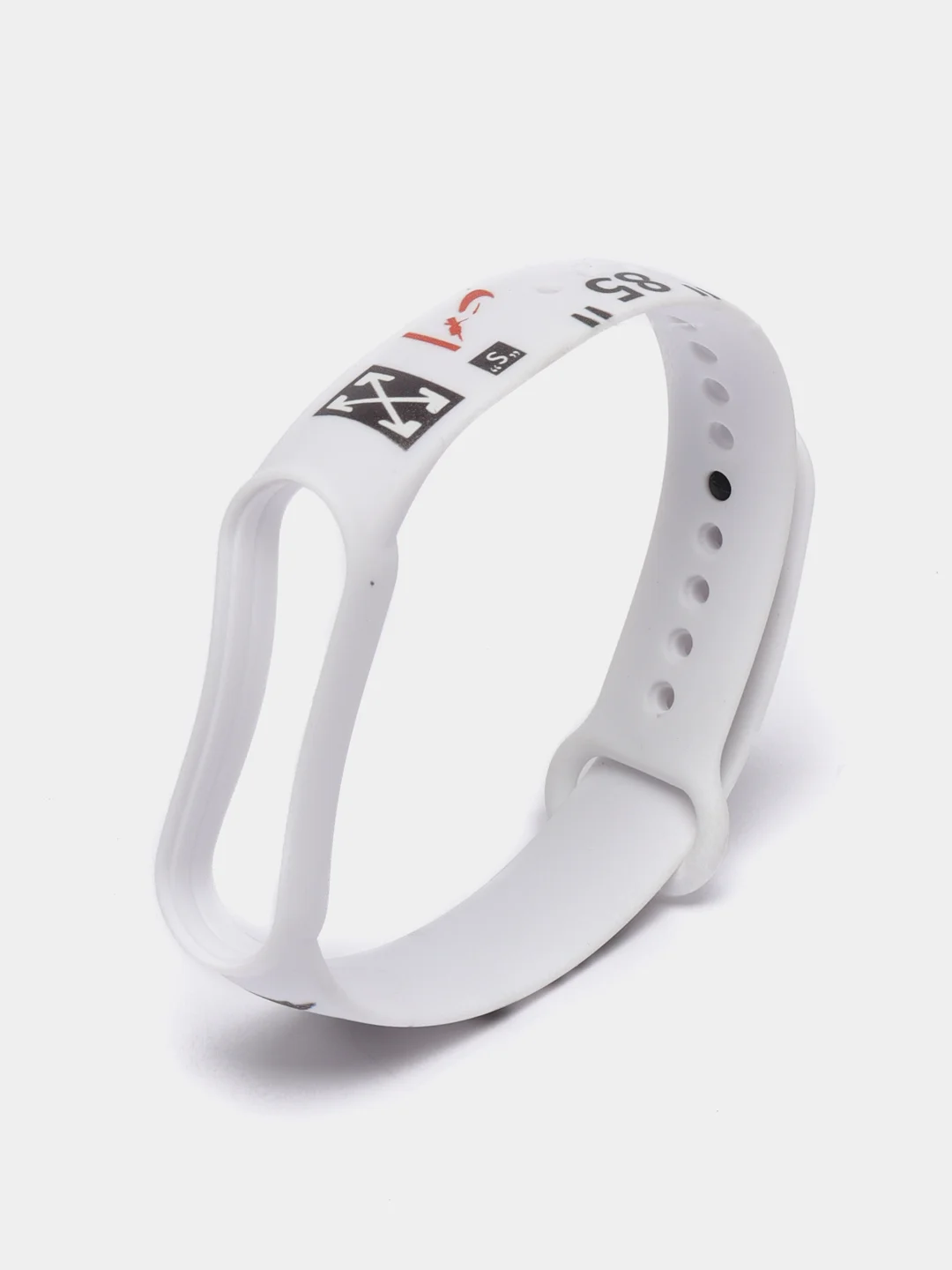 Бежевый ремешок для Xiaomi Mi Band 5, 6 силиконовый
