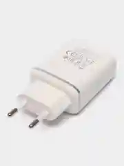 Белый блок питания 2USB 3A 18W Borofone BA54A, Зарядное устройство PD 18W+QC3.0 быстрая зарядка
