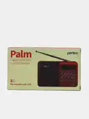 Красный perfeo радиоприемник цифровой PALM FM 87.5-108МГц/ MP3/ питание USB или 18650