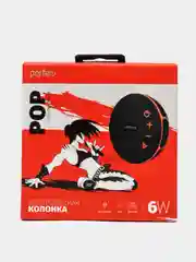 Черный perfeo Bluetooth-колонка "POP" FM, MP3 microSD/USB, AUX in, TWS, мощность 6Вт, 1200mAh