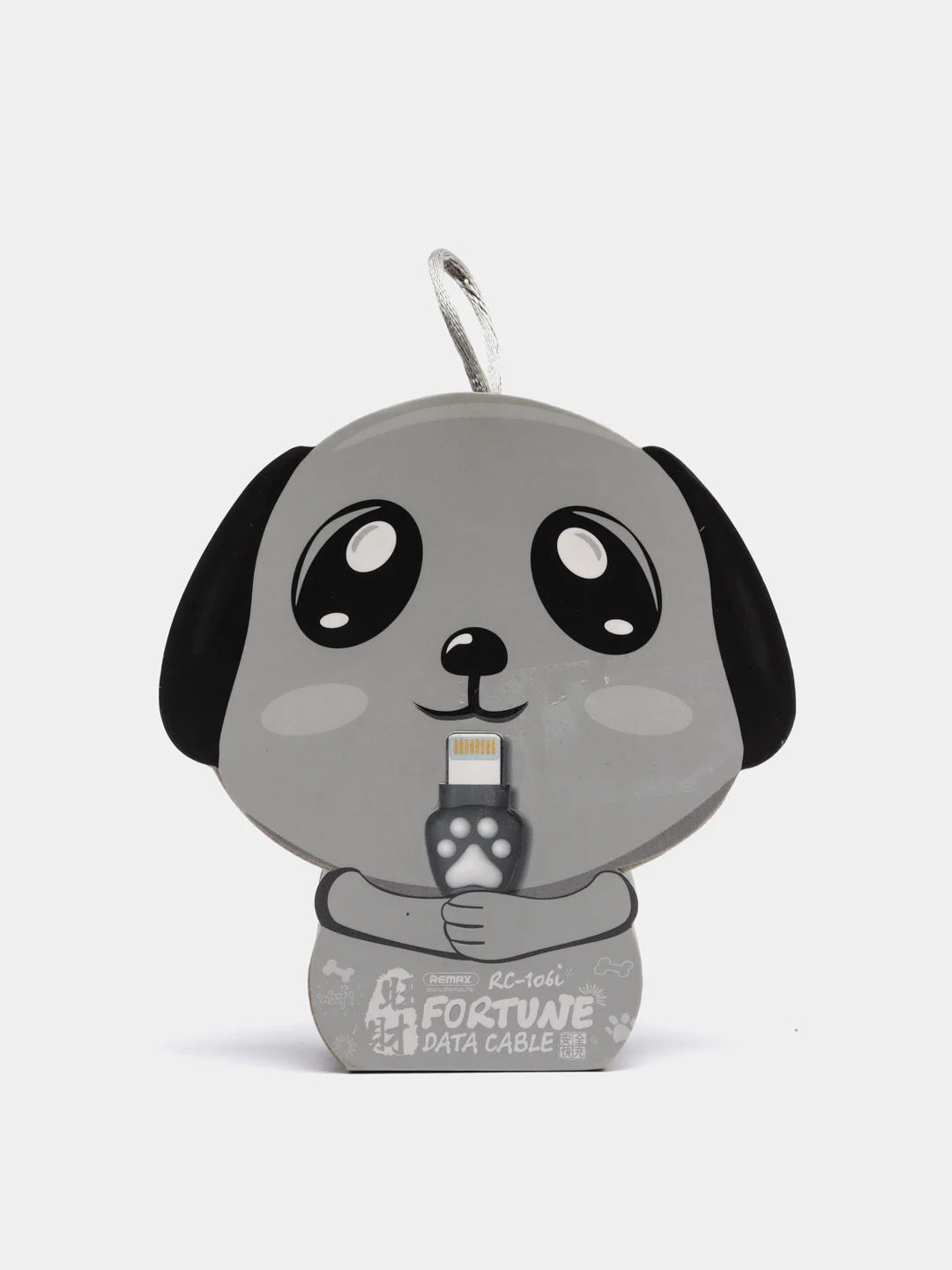 Черный кабель для IPhone Remax Dog
