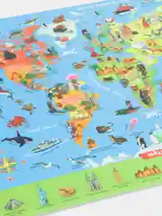 Доска для лепки / Настольное покрытие для рукоделия "Мой мир" / Коврик для стола