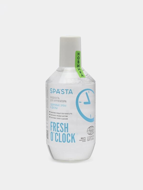Жидкость для ирригатора SPASTA Fresh Oclock Здоровые зубы и десны, 400 мл