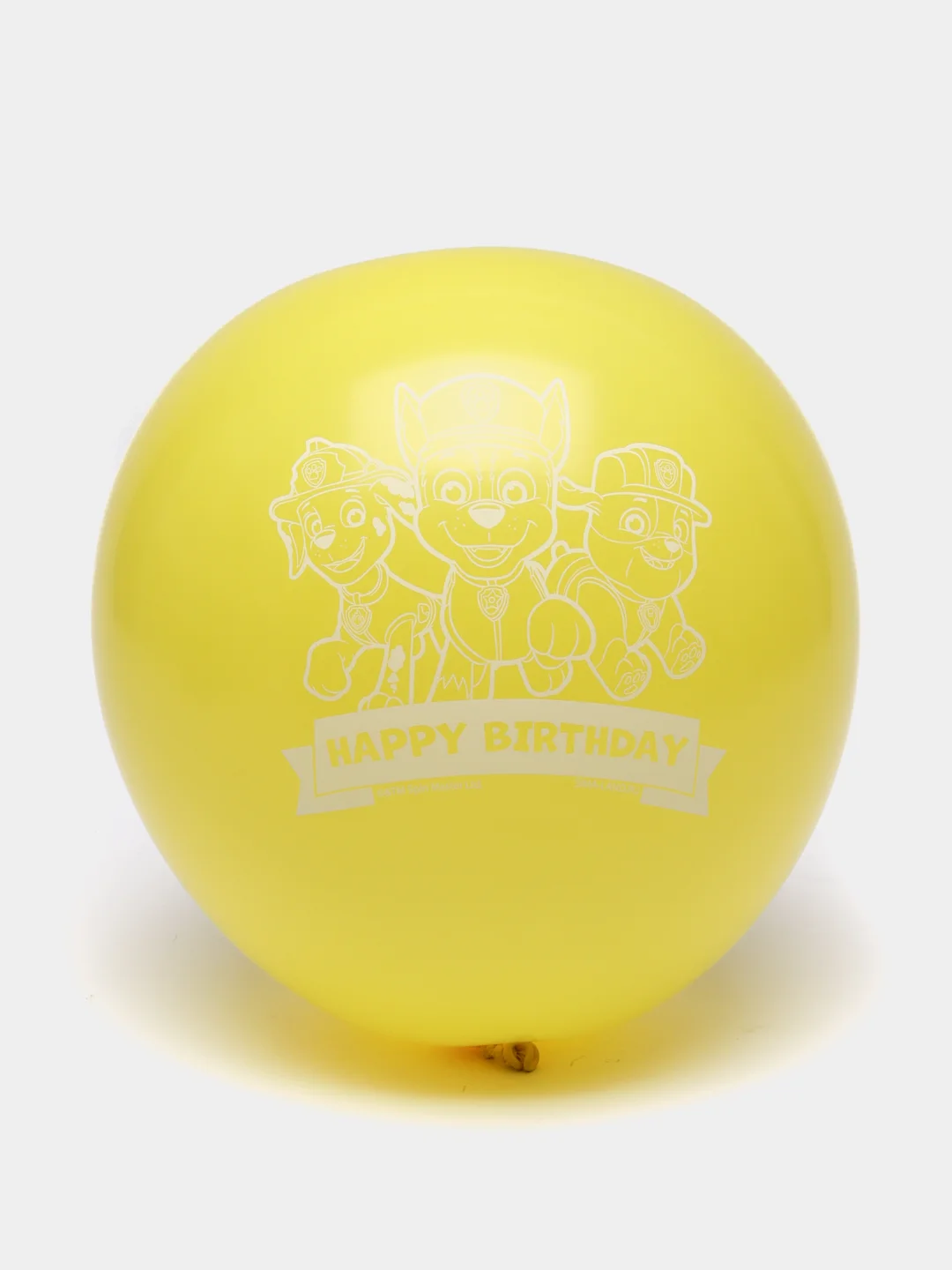Желтый воздушные шары "Happy birthday. Щенячий патруль"