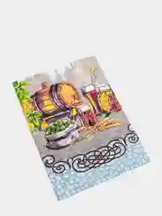 Приглушённый хаки вафельное полотенце для кухни, набор 3 штуки, 45х60 см, на День Рождения