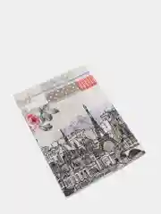Кремовый вафельное полотенце для кухни, набор 3 штуки, 45х60 см, на День Рождения