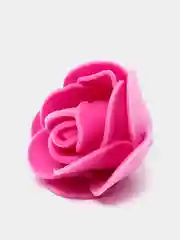 Фуксия искусственные цветы розы из фоамирана, 3 см, в упаковке 10 штук