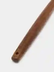 Серый меланж ложка-лопатка силиконовая с деревянной ручкой 32 см