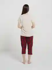 Бежевый пижама женская