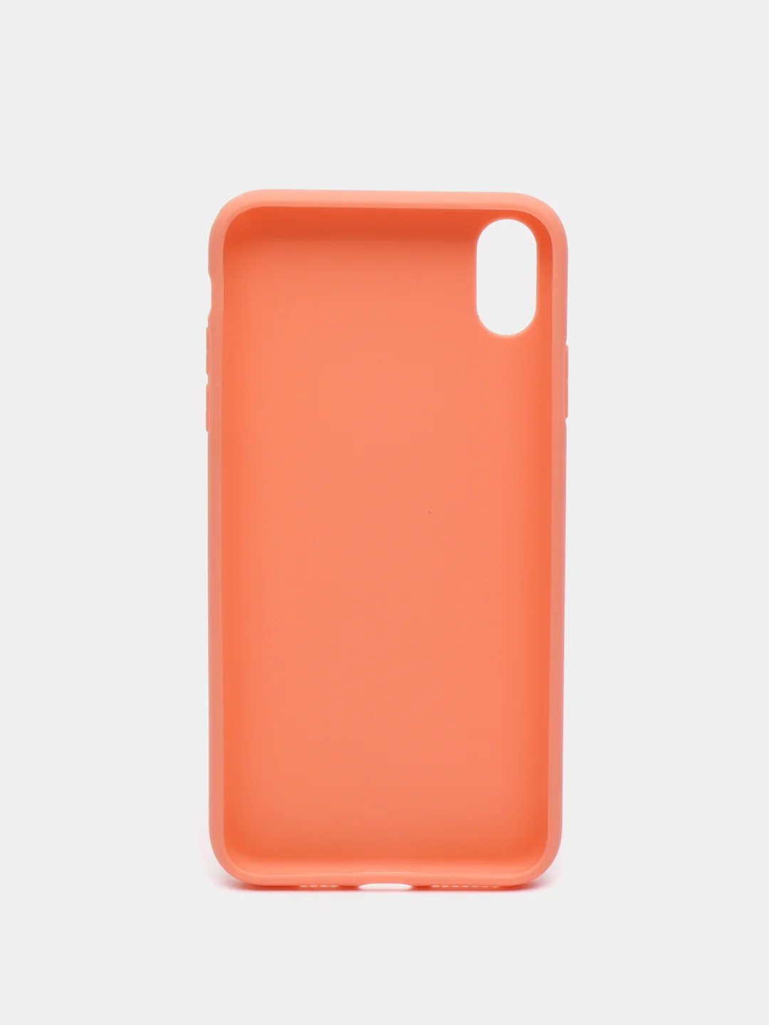 Коралловый чехол для Apple iPhone XS Max силиконовый, матовый, однотонный