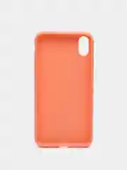 Коралловый чехол для Apple iPhone XS Max силиконовый, матовый, однотонный