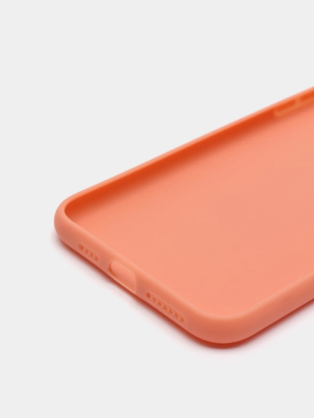 Коралловый чехол для Apple iPhone XS Max силиконовый, матовый, однотонный