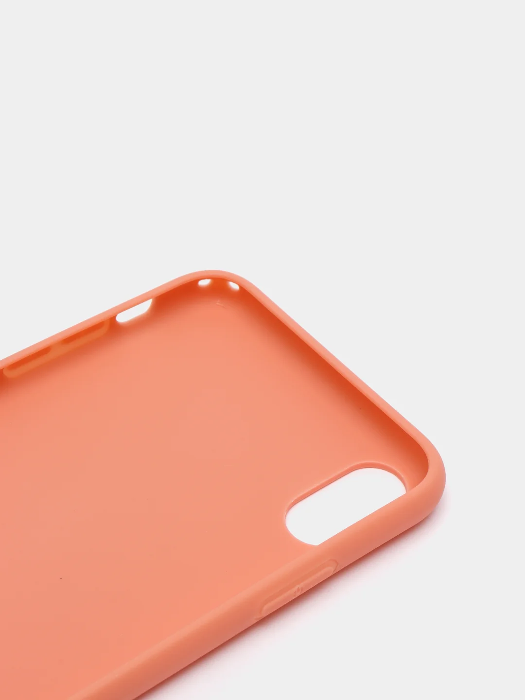 Коралловый чехол для Apple iPhone XS Max силиконовый, матовый, однотонный