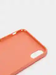 Коралловый чехол для Apple iPhone XS Max силиконовый, матовый, однотонный