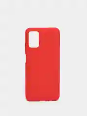 Красный чехол Samsung Galaxy A03S силиконовый, матовый