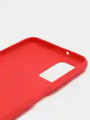 Красный чехол Samsung Galaxy A03S силиконовый, матовый