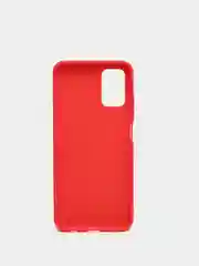 Красный чехол Samsung Galaxy A03S силиконовый, матовый