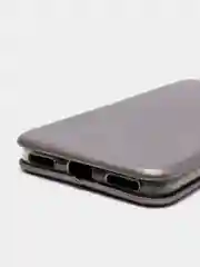 Тёмно-серый чехол-книга Honor 6сpro с картхолдером и подставкой