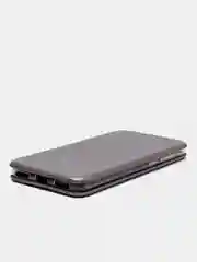 Тёмно-серый чехол-книга Honor 6сpro с картхолдером и подставкой