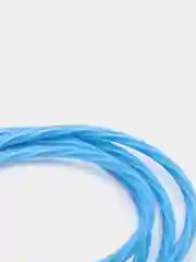 Синий кабель магнитный, светящийся 2.1А+магнитный коннектор (micro usb, Apple lightning, type c)