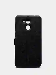 Черный чехол книга с информационным окном Honor 6с Pro, с подставкой