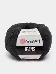 Угольный пряжа YarnArt Jeans, 50 г, 160 м