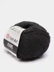 Угольный пряжа YarnArt Jeans, 50 г, 160 м