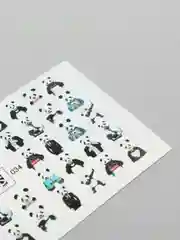 Водные наклейки для дизайна ногтей на белый фон "Панда"