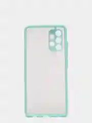 Бирюзовый чехол для Samsung Galaxy A32 4G, Галакси А32, пластиковый матовый с цветными кнопками