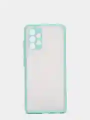 Бирюзовый чехол для Samsung Galaxy A32 4G, Галакси А32, пластиковый матовый с цветными кнопками