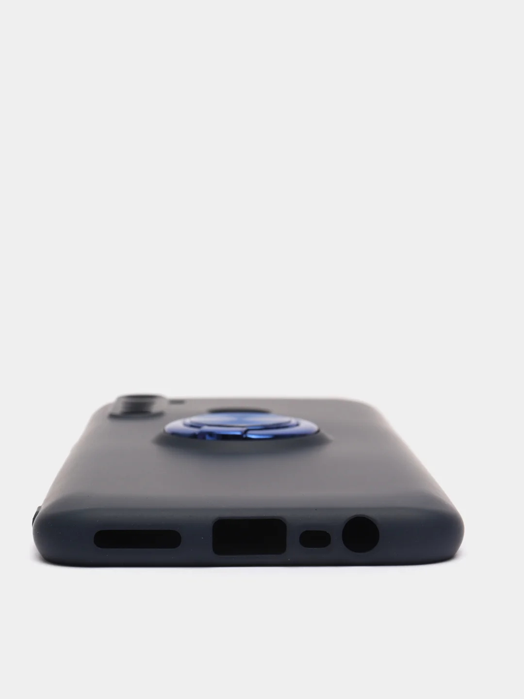 Индиго чехол Realme C3 / 5 / 6i  Реалми С3 / 5 / 6ай силиконовый с кольцом держателем