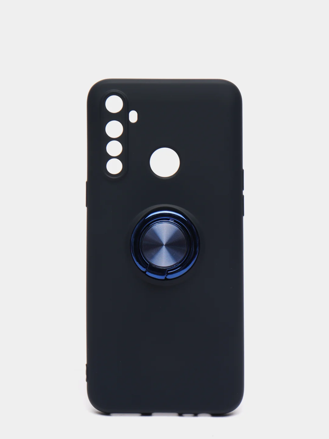 Индиго чехол Realme C3 / 5 / 6i  Реалми С3 / 5 / 6ай силиконовый с кольцом держателем