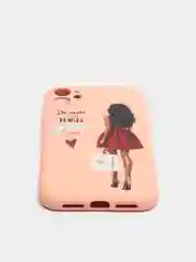 Манго чехол для iPhone 11, 12 с бархатной подкладкой с картинкой / рисунком