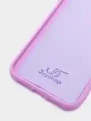 Аметистовый чехол для iPhone 11, 12 с бархатной подкладкой с картинкой / рисунком