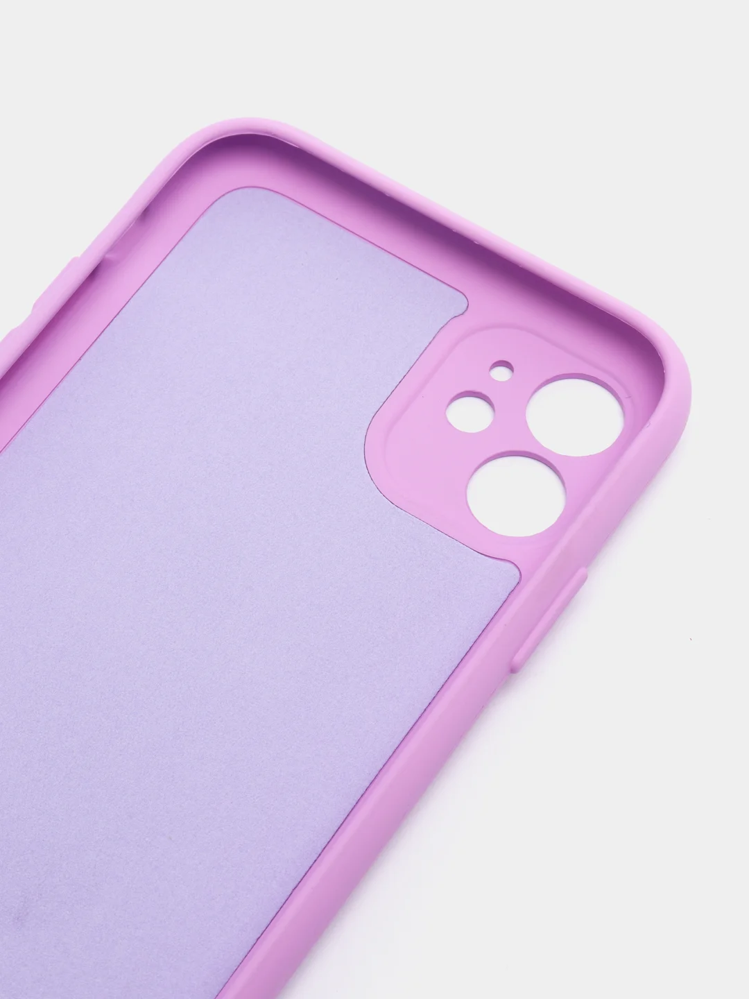 Аметистовый чехол для iPhone 11, 12 с бархатной подкладкой с картинкой / рисунком