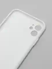 Белый чехол для iPhone 11, 12 с бархатной подкладкой с картинкой / рисунком