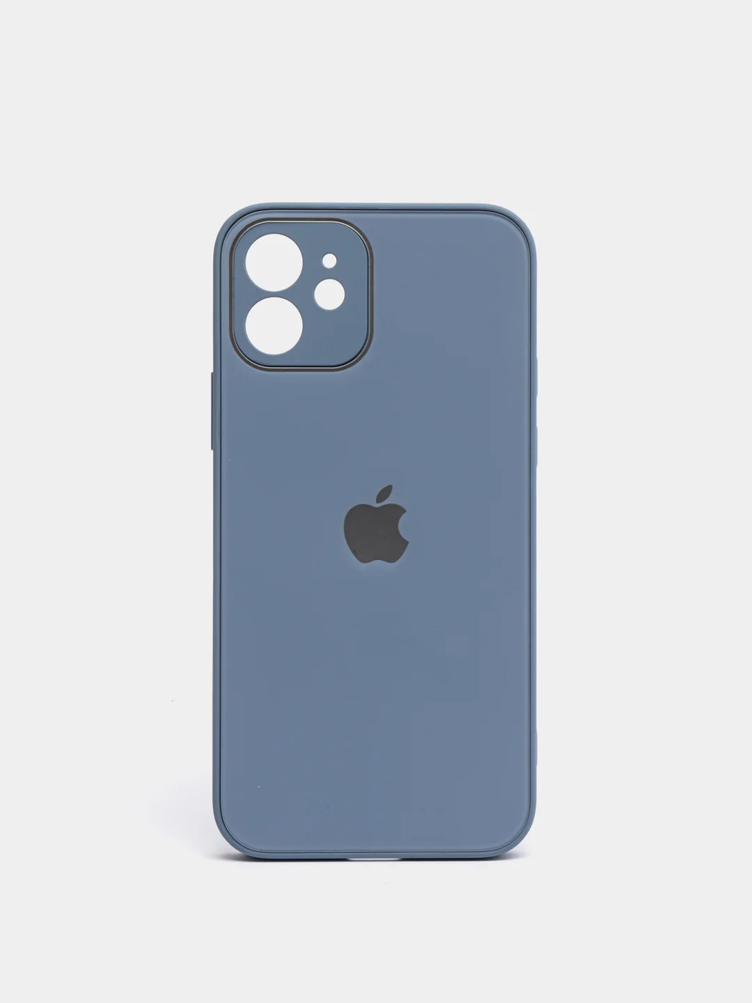 Мятный чехол силиконовый с матовой стеклянной панелью для iPhone 11, 12, 13, 13 Pro, 13 Pro Max