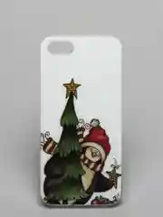 Зеленый чехол iPhone 11, 12/ 12 Pro 6.1 mini, 7/ 8/ SE 2020, 5/ 5s /se 2016 с новогодним рисунком