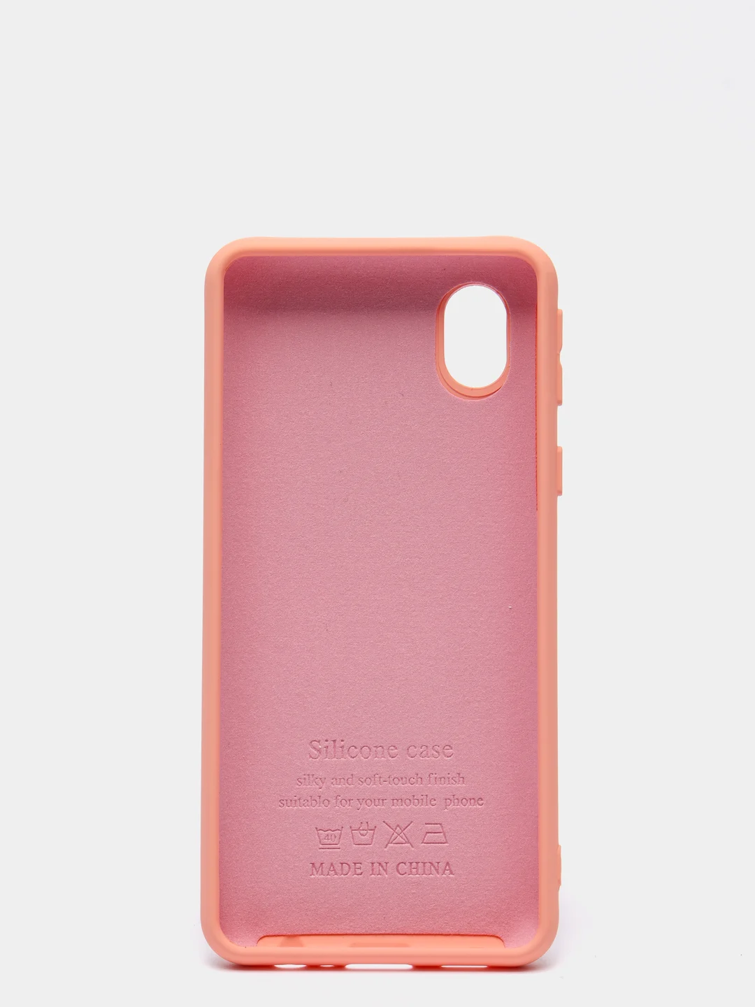 Коралловый меланж чехол Siliconе Case для Samsung A01 Core Samsung M01 самсунг А01 коре самсунг М01