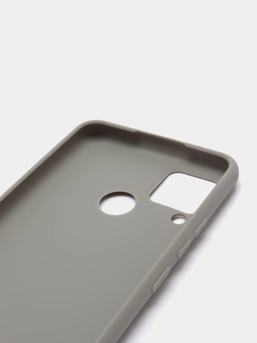 Серый чехол для Realme C15, силиконовый, матовый