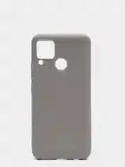 Серый чехол для Realme C15, силиконовый, матовый