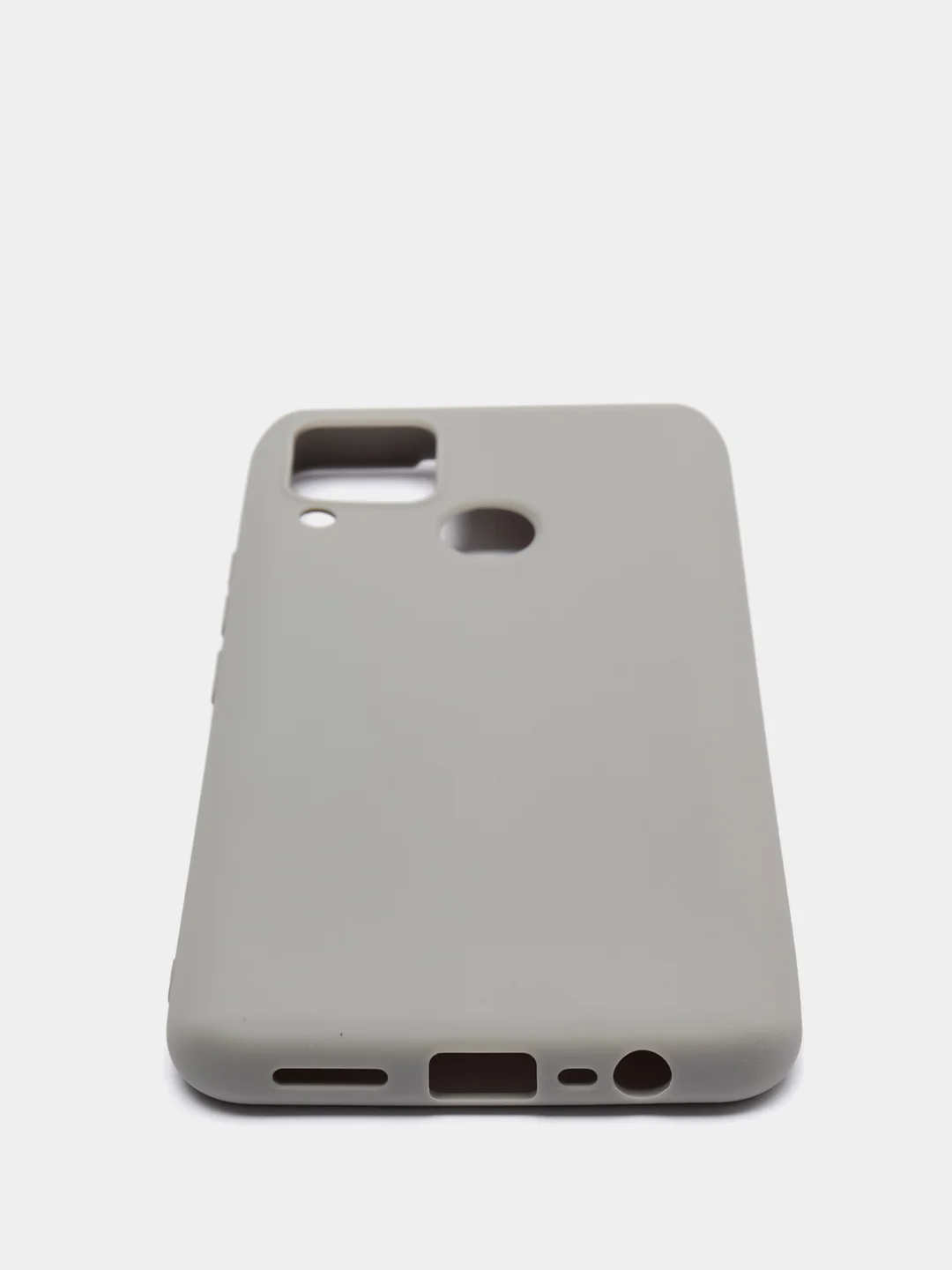 Серый чехол для Realme C15, силиконовый, матовый