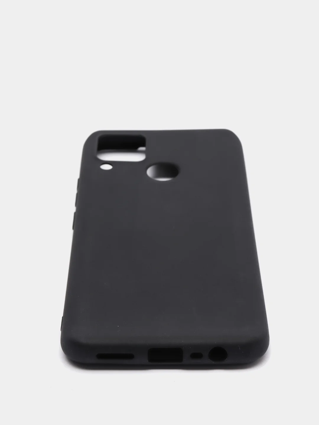 Черный чехол для Realme C15, силиконовый, матовый