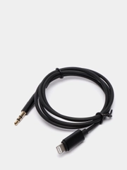 Кабель lightning-AUX 3.5 mm  JBC-025B 1 метр прочный не искажает звучание