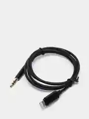 Кабель lightning-AUX 3.5 mm  JBC-025B 1 метр прочный не искажает звучание