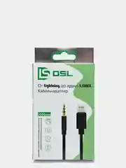 Кабель lightning-AUX 3.5 mm  JBC-025B 1 метр прочный не искажает звучание